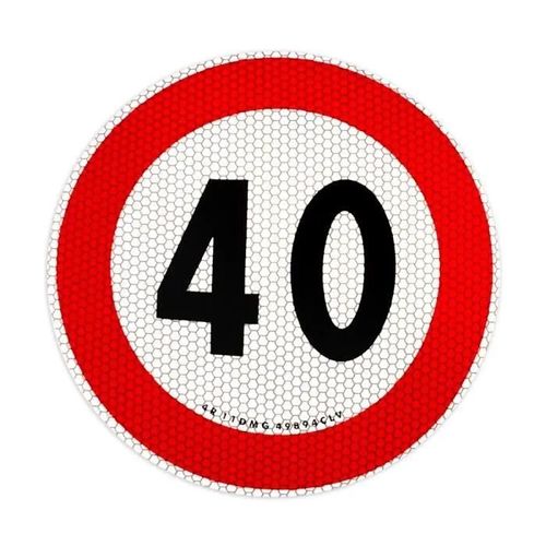 Autocollant Limitation De Vitesse Approuvé Eu, 40 Km/H