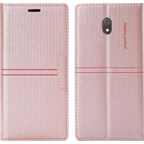 Coque Samsung Galaxy J5 2017 / J530, Etui Samsung J5 2017 / J530 [Magntique] Tpu Antichoc Housse Cuir Pour Samsung J5 2017 / J530 [Fentes Pour Cartes] Pour Samsung J5 2017 / J530 (Rose)
