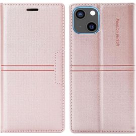 Coque Iphone 13 Mini, Etui Iphone 13 Mini (5,4 Pouces) [Magntique] Tpu Antichoc Housse Cuir Premium En Cuir Pu [Fentes Pour Cartes] [Etui Rabat] [Pochette De Portefeuille] Flip Case (Rose)