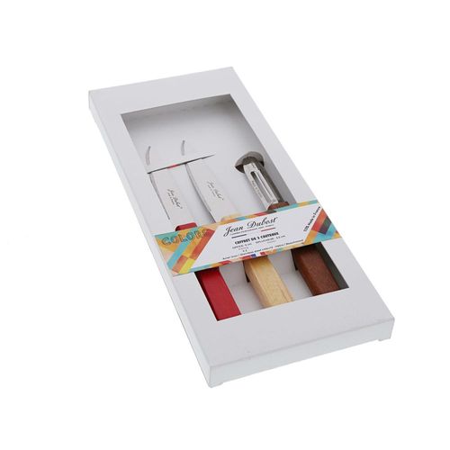 Set De 3 Pièces, 2 Couteaux D'office Et Un Éplucheur