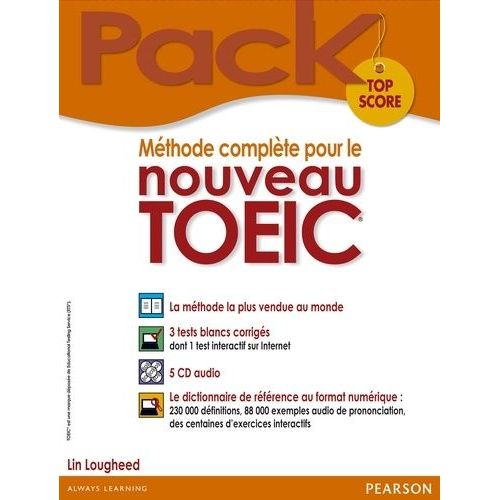 Méthode Complète Pour Le Nouveau Toeic, Pack Top Score - Le Dictionnaire De Référence Au Format Numérique (5 Cd Audio)