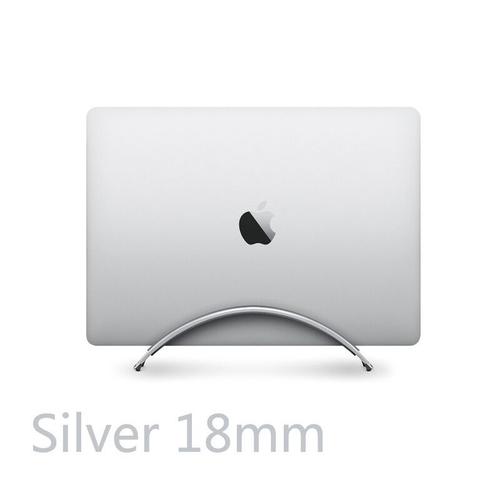 Support Vertical en aluminium pour ordinateur portable Apple MacBook Pro  2023 Air,support peu encombrant,support monté de bureau 13 14 16 - Type  Silver 18mm