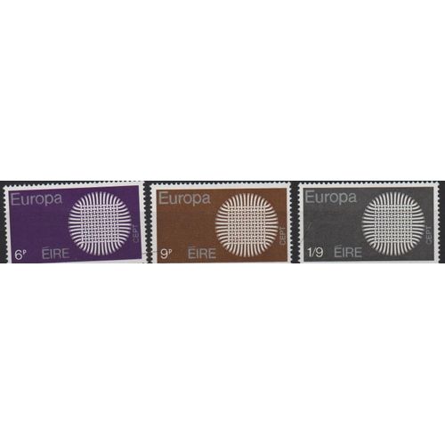 Irlande Timbres Europa 1970-1971
