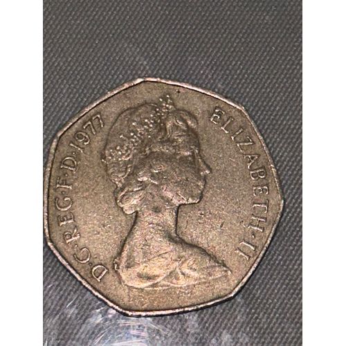 50 Pence Angleterre Elizabeth Ii 1977