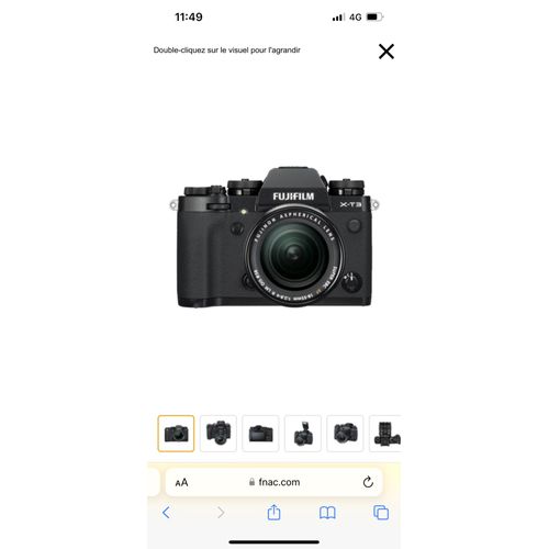 Fujifilm X-T3 26.1 mpix noir + Objectif xf 18-55mm