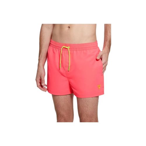 Maillot De Bain Guess Neon Patch Homme Rose
