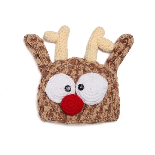 Bonnet En Laine De Noël Bonnet Rouge Bouche Orignal Bonnet Tricoté