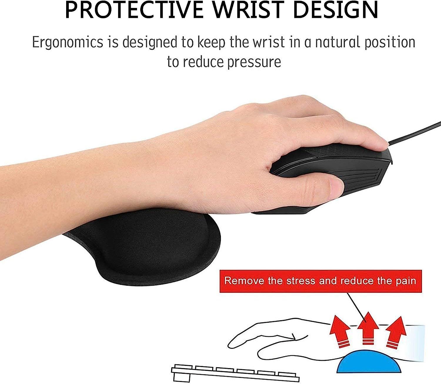 Repose-poignet pour clavier et repose-poignet pour souris en... - 3