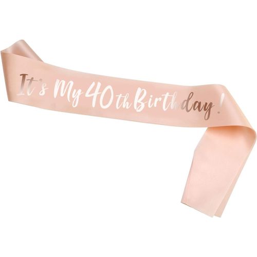 Ceinture En Satin Pour 40e Anniversaire, C'est Mon 40e Anniversaire, Cadeau D'anniversaire De 40 Ans, Accessoires De Décoration Pour Femme