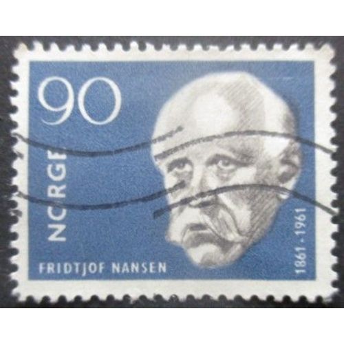Norvege N°418 Prix Nobel Fridtjof Nansen Oblitéré
