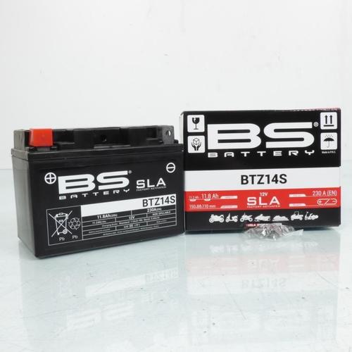 Batterie Sla Bs Battery Pour Moto Yamaha 1000 Fz1 2006 À 2012 Ytz14s / Ytz14-S / 12v 11.2ah Neuf