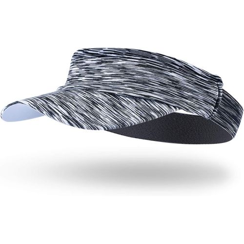 Visière Femmes Hommes Soleil Bandana Cyclisme Respirant Doux Élastique Visière Casquette Sport Tennis Golf Marathon Extérieur?Gris
