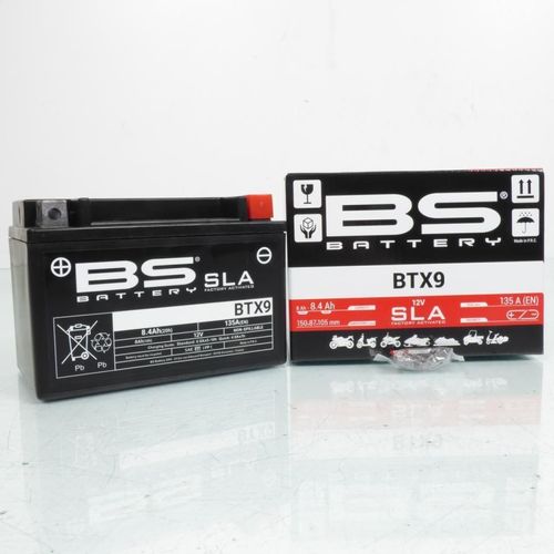 Batterie Sla Bs Battery Pour Quad Adly 500 S Ii 4x2 2010 À 2014 Ytx9-Bs / 12v 8ah Neuf