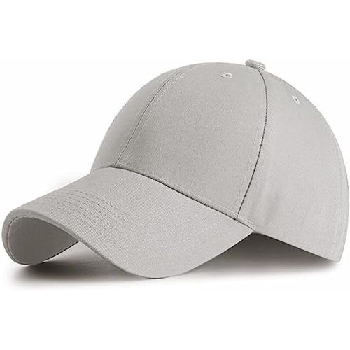 Casquette De Baseball, Casquette De Camionneur Snapback Chapeau Pour Sport Hip Pop Golf - Casquette Homme, Gris