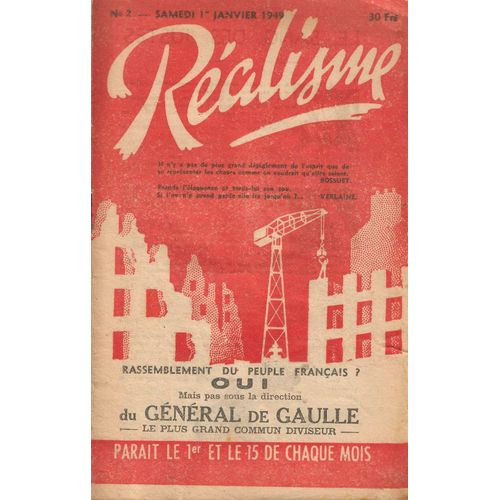 Réalisme Numéro 2 Du 01/01/1949