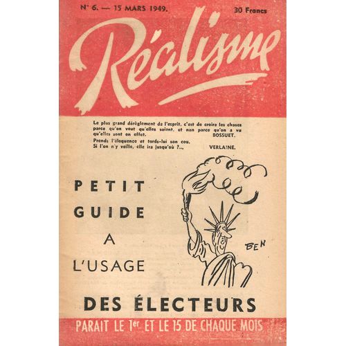 Réalisme Numéro 6 Du 15/03/1949