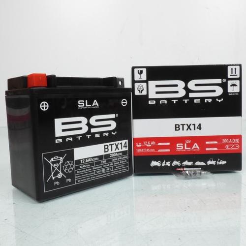 Batterie Sla Bs Battery Pour Scooter Piaggio 125 X Evo - Etrier Ar 2 Axes 2007 À 2016 Ytx14-Bs / 12v 12ah Neuf