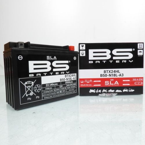 Batterie Sla Bs Battery Pour Moto Harley Davidson 1340 Flt 1980 À 1982 Y50-N18l-A2 / 12v 20ah Neuf