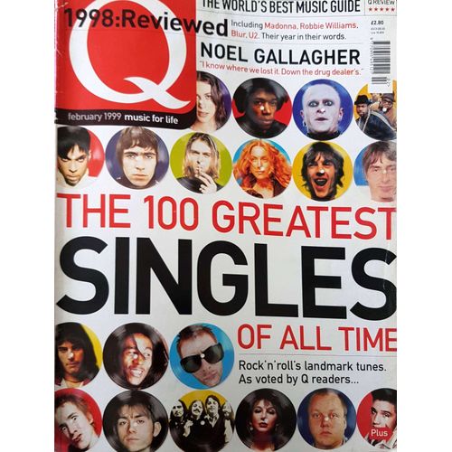 Q Magazine Fevrier 1999: The 100 Greatest Singles Of All Time