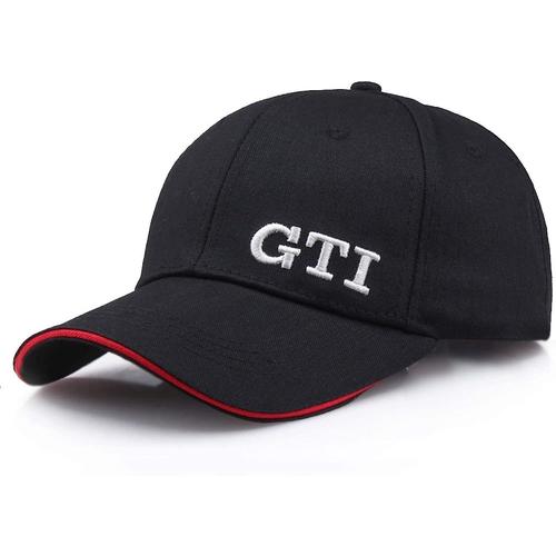 Casquette De Baseball Gti Lettre Brodée Chapeau Décontracté Hommes Femmes Course Voiture Logo Noir Coton Sport Chapeaux