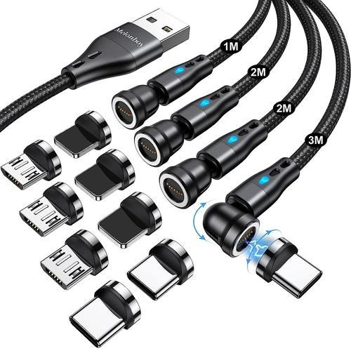 Câble Micro Usb 3M, Chargeur USB Câble, Charge Rapide Chargeur en