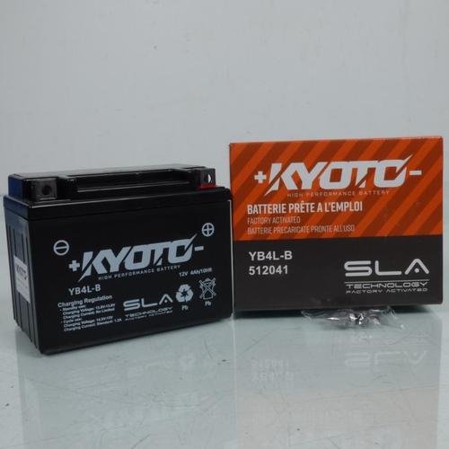 Batterie Sla Kyoto Pour Moto Suzuki 50 Rmx / Smx 1999 À 2002 Yb4l-B Sla / 12v 4ah Neuf