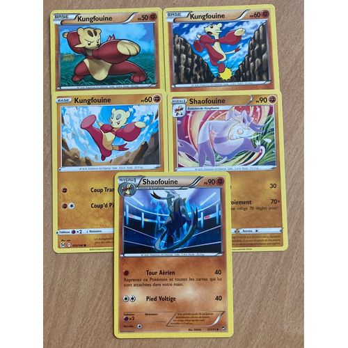 (2713) 3x Kungfouine + Shaofouine (Pokemon)