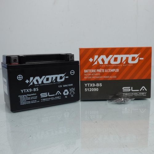 Batterie Sla Kyoto Pour Quad Adly 300 S Ii 4x2 2010 À 2012 Ytx9-Bs Sla / 12v 8ah Neuf