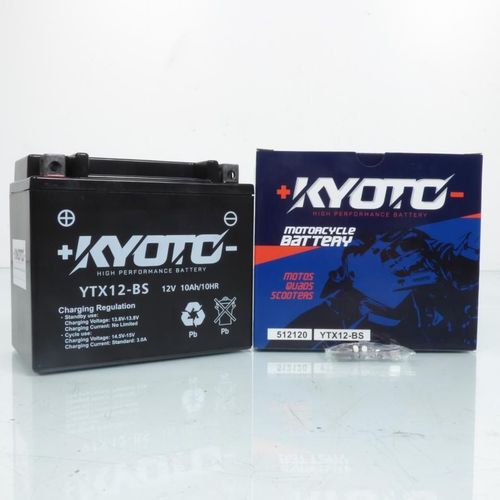Batterie Sla Kyoto Pour Scooter Honda 250 Cn Helix/Spazio 1988 À 1998 Ytx12-Bs Sla / 12v 10ah Neuf