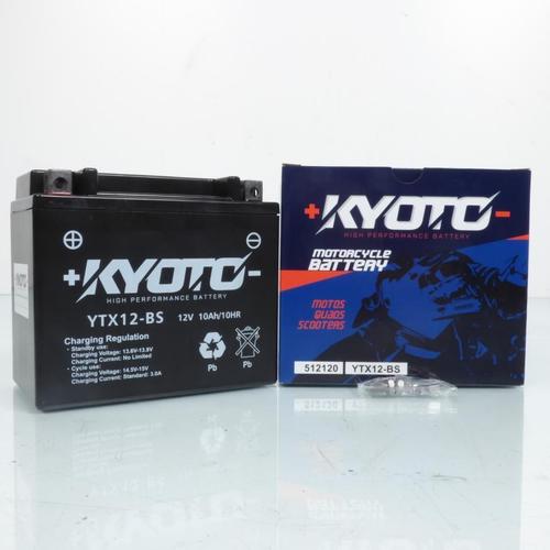 Batterie Sla Kyoto Pour Moto Aprilia 1000 Rsv Tuono Factory 2003 À 2005 Ytx12-Bs Sla / 12v 10ah Neuf