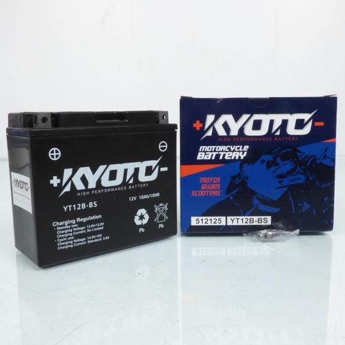 Batterie Sla Kyoto Pour Moto Yamaha 600 Fz6 Fazer S2 N/S 2007 À 2010 Yt12b-Bs Sla / 12v 10ah Neuf