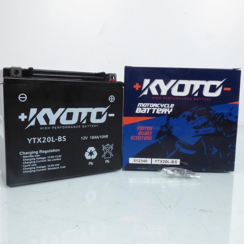 Batterie Sla Kyoto Pour Quad Can-Am 650 Outlander Efi 6x6 Max 2018 À 2020 Gtx20l-Bs Sla / 12v 18ah Neuf