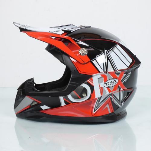 Casque Intégral De Motocross Rouge Pour Enfant Torx Peter Blue Taille L Neuf