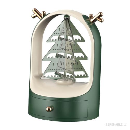 360 Rotation Porte-Bijoux Stand Sapin De Noël Boucle D'oreille Vert