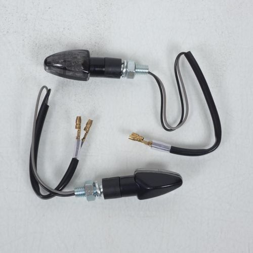 Paire De Clignotant Led Focus Noir Fumé Chaft Pour Moto Kawasaki In1114