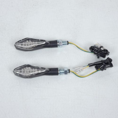 Paire Clignotant Led Hunter Noir Mat Chaft Pour Moto Triumph In202 Neuf
