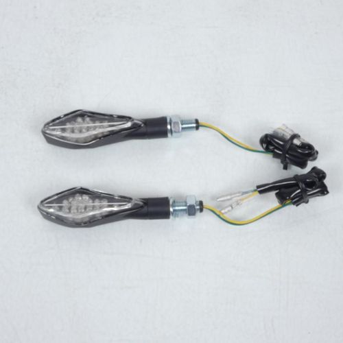 Paire Clignotant Led Hunter Noir Chaft Pour Moto Honda In202 Neuf