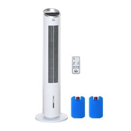 Homcom Ventilateur Colonne Rafraichisseur D'air Humidificateur 3 En 1 -