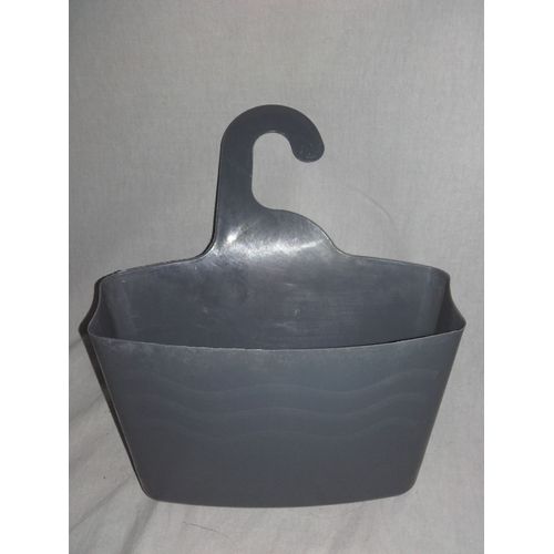 panier de douche plastique gris