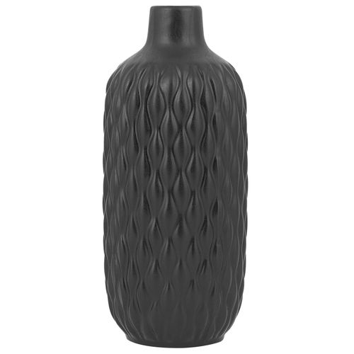 Grès Vase décoratif 31 cm Noir EMAR