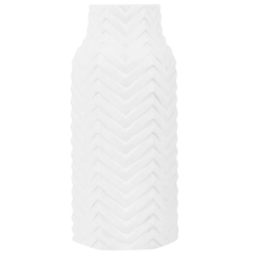 Grès Vase décoratif 32 cm Blanc XANTHOS