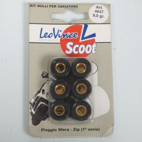 Galet Rouleau De Variateur Leovince Pour Scooter Piaggio 50 Zip 1992 À 1993 17x13.5 9grs Neuf