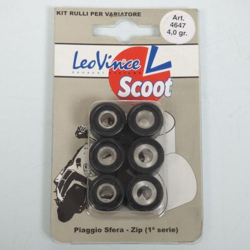 Galet Rouleau De Variateur Leovince Pour Scooter Piaggio 50 Sfera 1991 À 1993 17x13.5 4.0grs Neuf