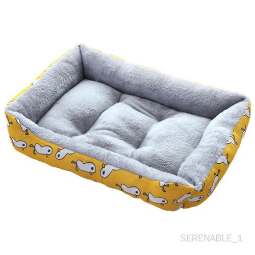 Lit Cozy Dog House Nest Lit Chaud Chiots Chatons Chenil Pour Chat Jaune M