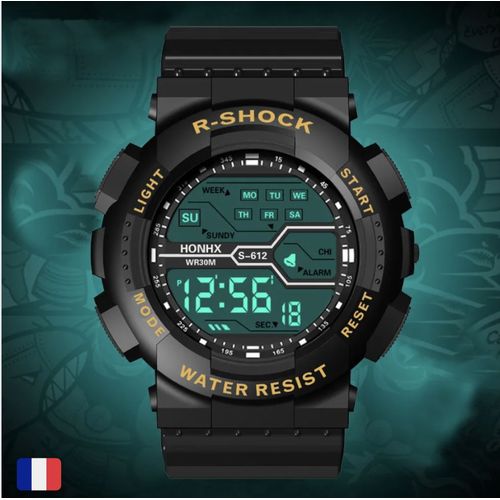 Montres Numériques Étanches À Led Pour Hommes, Mode Shoous, Sport, Vie, Garçons, Date, Armée, Militaire, Horloge