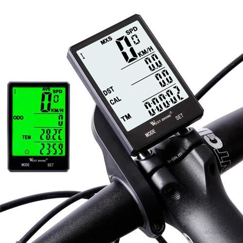 Compteur de vitesse de vélo étanche, odomètre à affichage LCD, accessoires  pour VTT et vélo de route - Temu France