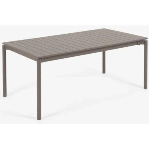 Table Extérieure Table De Jardin Zaltana Aluminium Marron