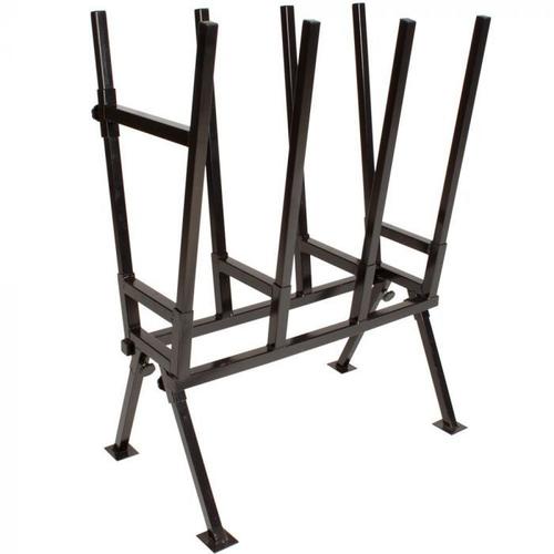 Varan Motors - sawhorse Chevalet de sciage, porte bûche en métal réglable 103 x 50 x 76cm, Max 400Kg