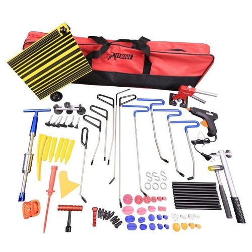 Varan Motors - PDR2 Débosselage sans peinture, kit d'outils complet 86 pièces, outil de réparation de carrosserie et panneaux de carrosserie