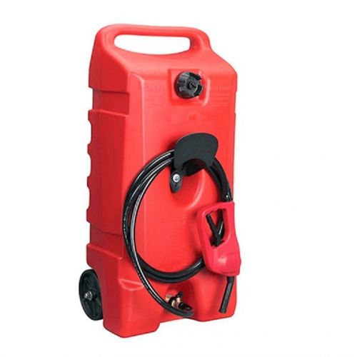 Varan Motors - NEDLP-34 Jerrycan sur roues, réservoir à carburant 53 litres avec pistolet de distribution essence diesel kérosène, distributeur nomade